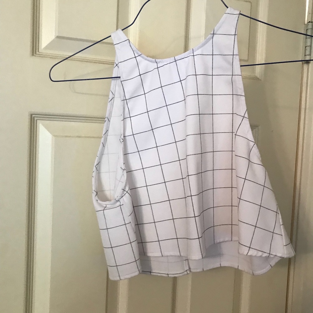 American apparel flowy crop top